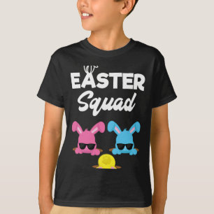 Camiseta Familia Escuadrón de Pascua que Coincide con Huevo