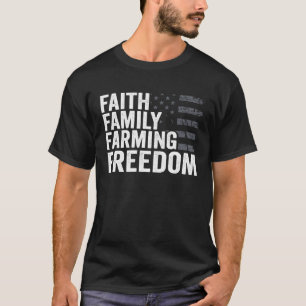 Camiseta Familia Faith Cultivando Libertad Bandera de Estad