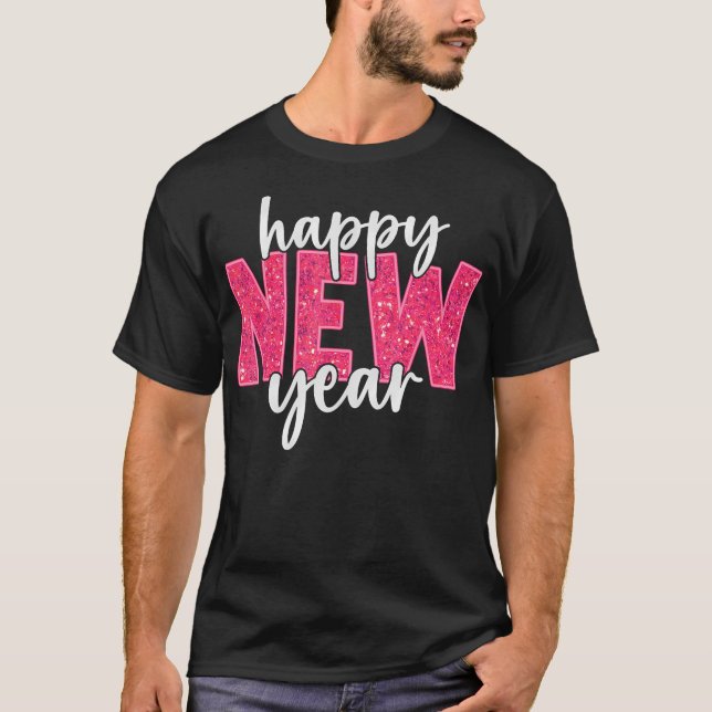 Camiseta Familia Fiesta 2025 Feliz Año Nuevo 2025 (Anverso)