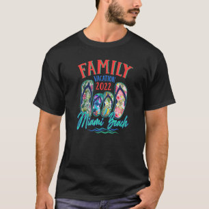 Camiseta Familia Flip Flops de Miami Beach Florida Vacation
