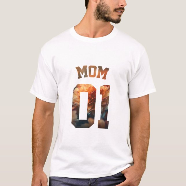 Camiseta Familia Flor - Mamá 01 (Anverso)