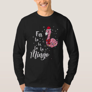 Camiseta Familia Funny Fa La La Mingo Flamingo Navidades