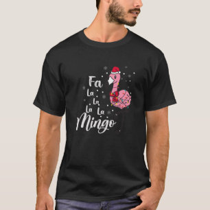 Camiseta Familia Funny Fa La La Mingo Flamingo Navidades