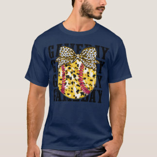 Camiseta Familia Game Day Softball Bow