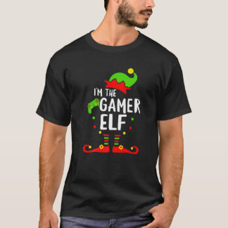 Camiseta Familia Gamer Elf Navidades coincidentes con video