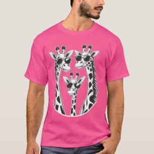 Camiseta Familia Giraffes con gafas de sol - Giraffe
