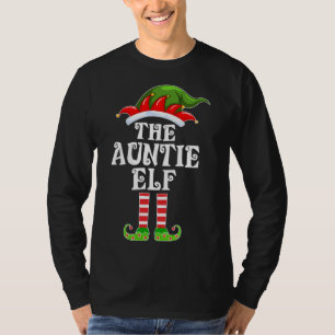 Camiseta Familia graciosa que coincide con la tía Elf Navid