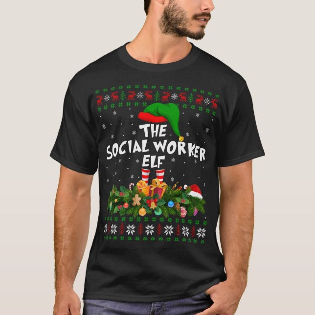 Camiseta Familia graciosa que coincide feas con el trabajad (Anverso)