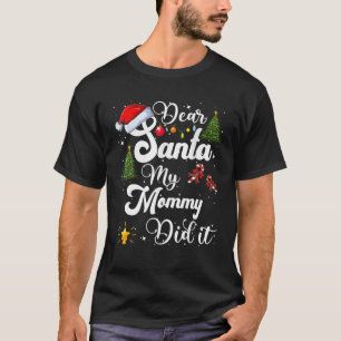 Camiseta Familia Graciosa Querida Santa Mi Mamá Lo Hizo Nav