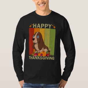 Camiseta Familia Gráfica Retro Basset Hound Dog Que Coincid