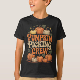 Camiseta Familia Groovy Pumpkin Cking Crew Coincidencia Oto