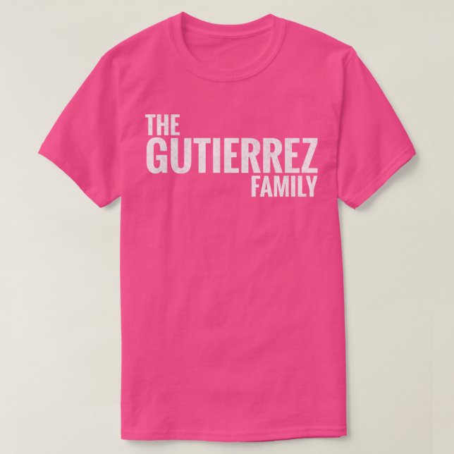 Camiseta Familia Gutiérrez apellido Gutiérrez Gutierrez L (Diseño del anverso)