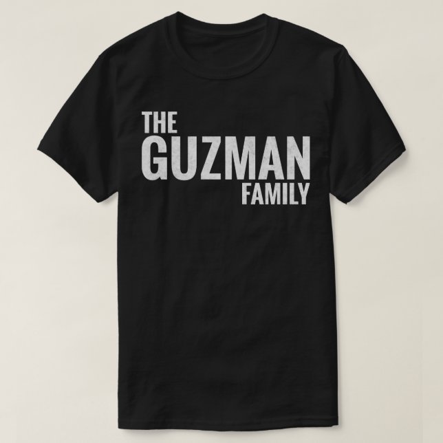 Camiseta Familia Guzmán Apellido Guzmán Apellido Guzmán (Diseño del anverso)