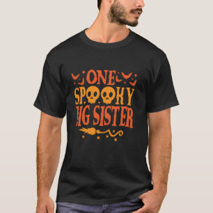 Camiseta Familia Halloween Co., una hermana grande y espelu