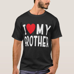 Camiseta Familia Hermana Amo Mi Corazón Hermano