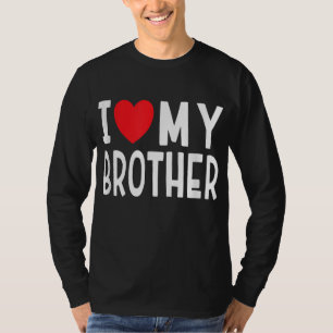 Camiseta Familia Hermana Amo Mi Corazón Hermano