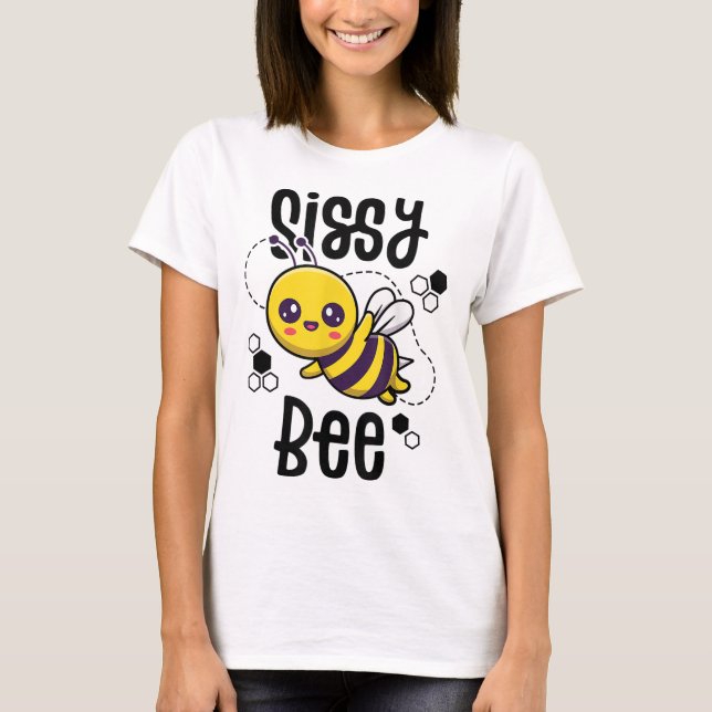 Camiseta Familia Hermana De Abejas Sis Cumpleaños Primer Dí (Anverso)