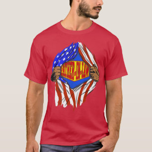 Camiseta Familia Hero de Super Padre en Derecho divertida 