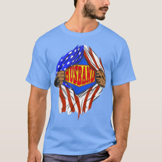 Camiseta Familia Hero Super Husband divertida