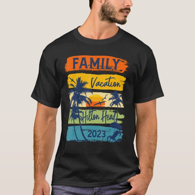 Camiseta Familia Hilton Head 2023 Carolina Vacation Matchin (Anverso)