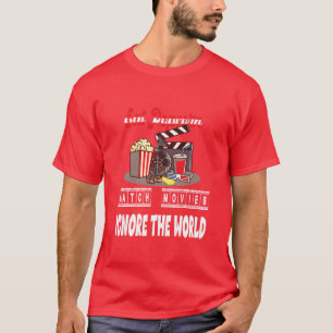 Camiseta Familia Ignoreer World de la película Eat Popcorn