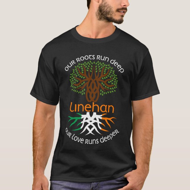 Camiseta Familia irlandesa LINEHAN Nombre Nuestro Amor Se H (Anverso)