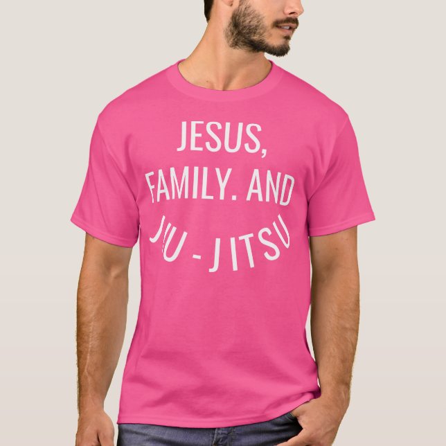 Camiseta Familia Jesus Y Jiu-Jitsu - Jiu Jitsu brasileño (Anverso)
