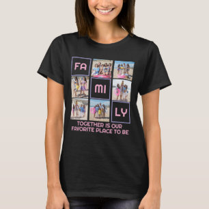 Camiseta Familia Juntos 6 fotos y texto personalizado