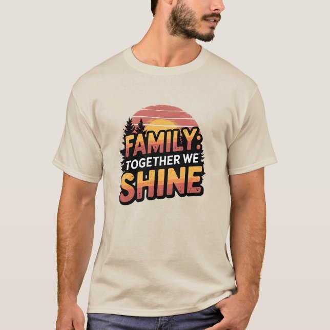 Camiseta Familia: Juntos Brillamos (Anverso)