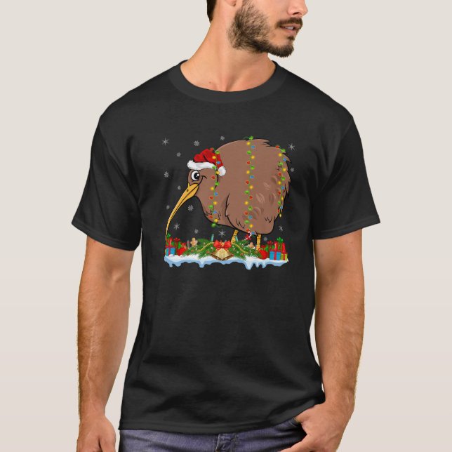 Camiseta Familia Kiwi Lover coincidiendo con Santa Hat Kiwi (Anverso)
