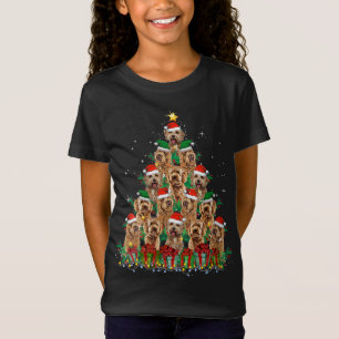 Camiseta Familia Labradoodle Perro de Navidad Árbol de Navi