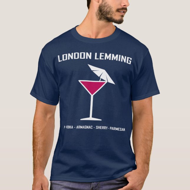 Camiseta Familia Lemming Cocktail Johnny English Movie (Anverso)