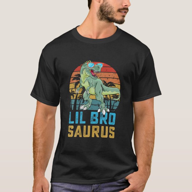 Camiseta Familia Lilbrosaurus T Rex Dinosaur Lil Bro Saurus (Anverso)