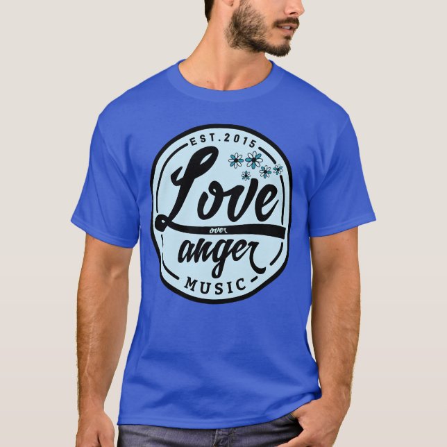 Camiseta Familia Love Over Anger Music (Anverso)
