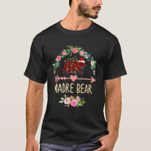 Camiseta Familia Madre De Oso Navidades Pajama Red Plaid