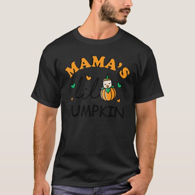 Camiseta Familia Mamas Lil Pumpkin Halloween Matando Para G (Anverso)