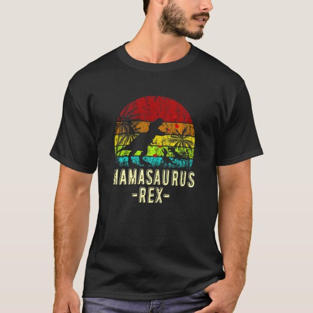 Camiseta Familia Mamasaurus Rex Dinosaur Mama Saurus (Anverso)