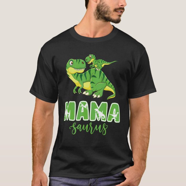 Camiseta Familia Mamasaurus Rex Dinosaur Mama Saurus (Anverso)