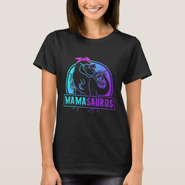 Camiseta Familia Mamasaurus T Rex Dinosaur Mama Saurus (Anverso)