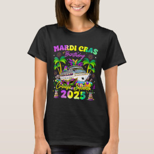 Camiseta Familia Mardi Gras Birthday Cruise Squad