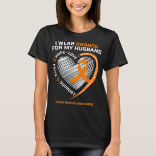 Camiseta Familia Marido Cáncer de Riñón Regalos de Concienc