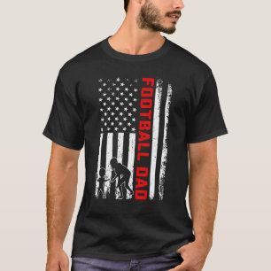 Camiseta Familia masculina Fútbol papá bandera estadouniden
