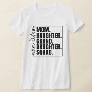 Camiseta Familia Matando a Mamá Hija Nieta Sqyad