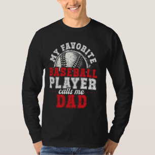 Camiseta Familia Matemática Regalo de béisbol Papá Fotos de