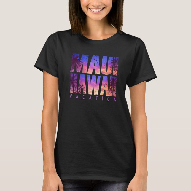 Camiseta Familia Maui Hawaii Beach Summer Vacations (Anverso)