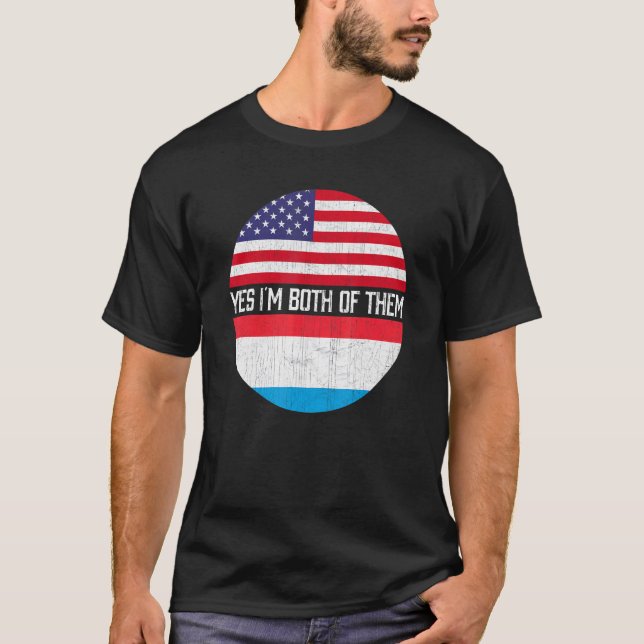 Camiseta Familia Media Americana Mitoluxemburguesa Raíz De  (Anverso)