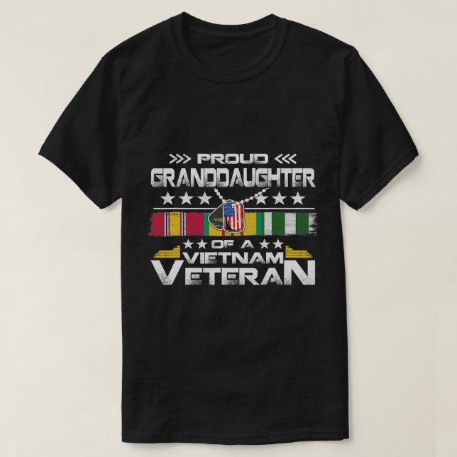 Camiseta Familia militar de EE.UU.: Abuela orgullosa de Vie (Diseño del anverso)