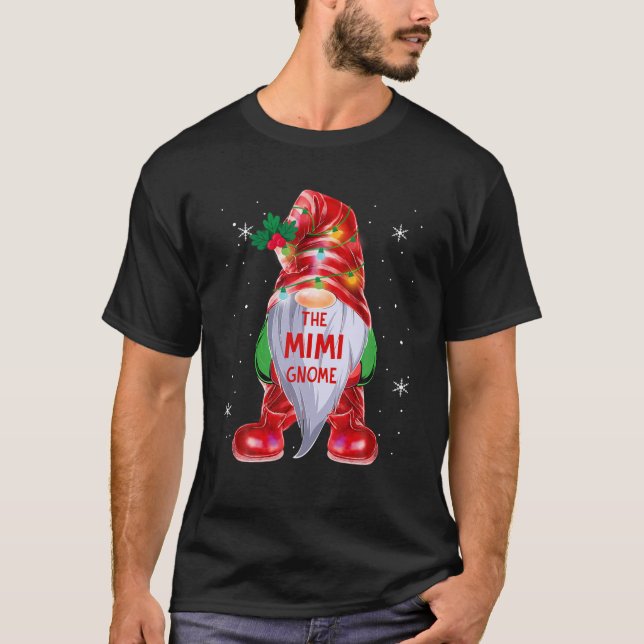 Camiseta Familia Mimi Gnome Grupo de Navidades de coinciden (Anverso)