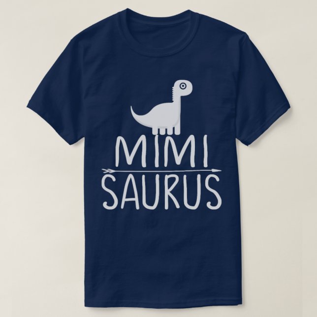 Camiseta Familia Mimi Saurus Dinosaur 1 (Diseño del anverso)