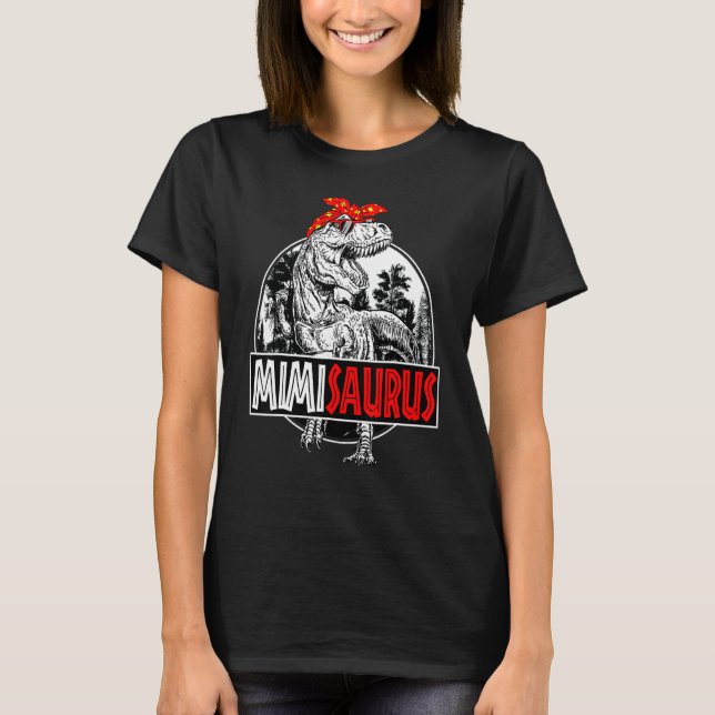 Camiseta Familia Mimisaurus Rex Dinosaur Mimi Saurus (Anverso)